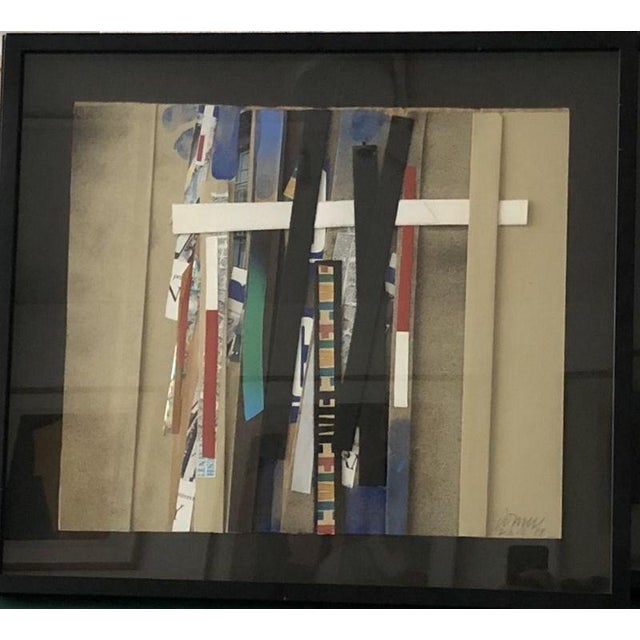 Modern Bertrand Dorny, Untitled, 1988, Collage, Framed For Sale - Image 3 of 4