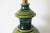 1960s Mid-Century Glazed Blue & Green Table Lamp For Sale - Image 5 of 6