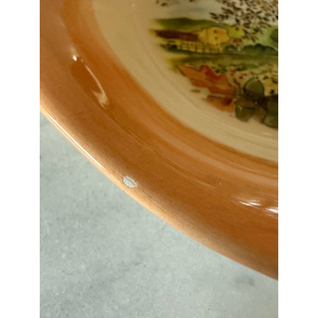 Vintage Italian Hand Painted Pasta Bowls by Ceramiche Tadinate - a Pair For Sale - Image 9 of 9