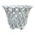 French Country Trompe l'Oeil Porcelain Rope Basket Cachepot For Sale