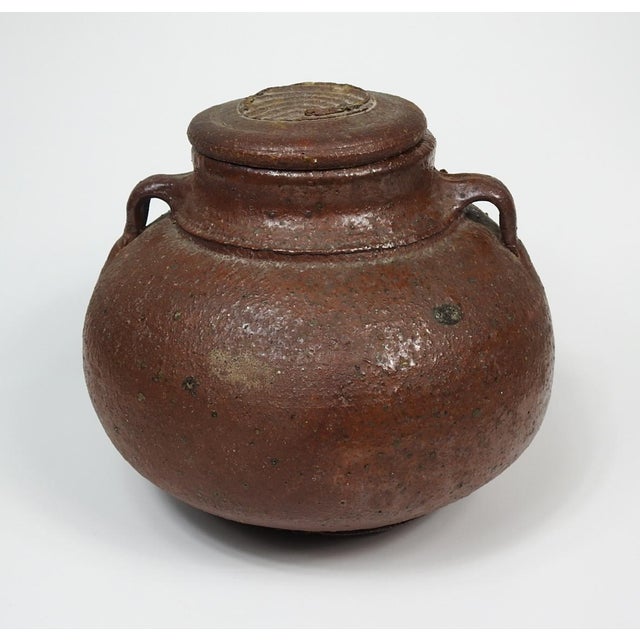 Late 20th century lidded pottery storage jar by Evelyne Porret (1939-2021) Switzerland, Egypt and Michel Pastore. Made of...