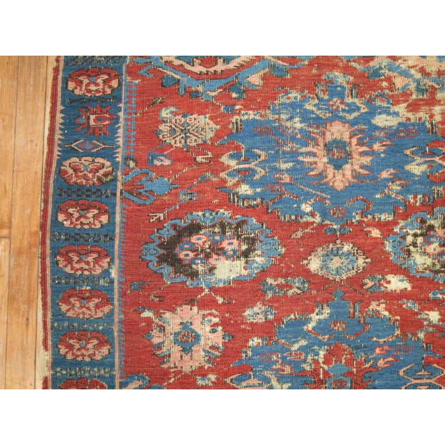 Persian Antique Caucasian Soumac Rug For Sale - Image 3 of 6