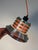Silver-Orange Louvered Lamp by Carl Thore for Granhaga For Sale - Image 3 of 11