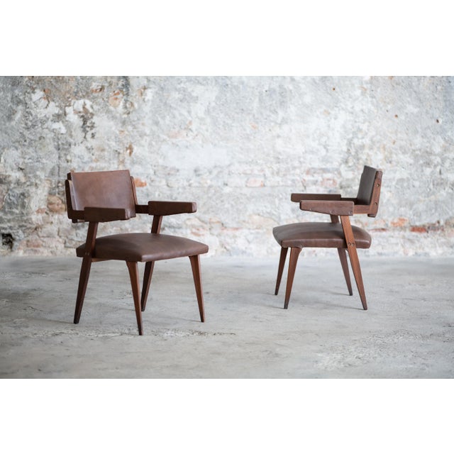 Mid-Century Armchairs, Italy, 1950s, Set of 2 For Sale - Image 18 of 18