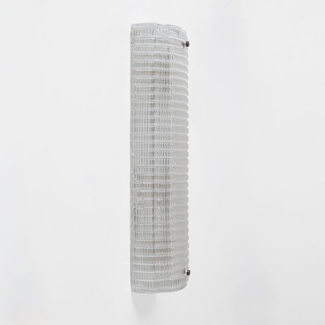2000 - 2009 Modern Italian Murano Glass Textured Wall Sconces, 2000, Set of 2 For Sale - Image 5 of 10