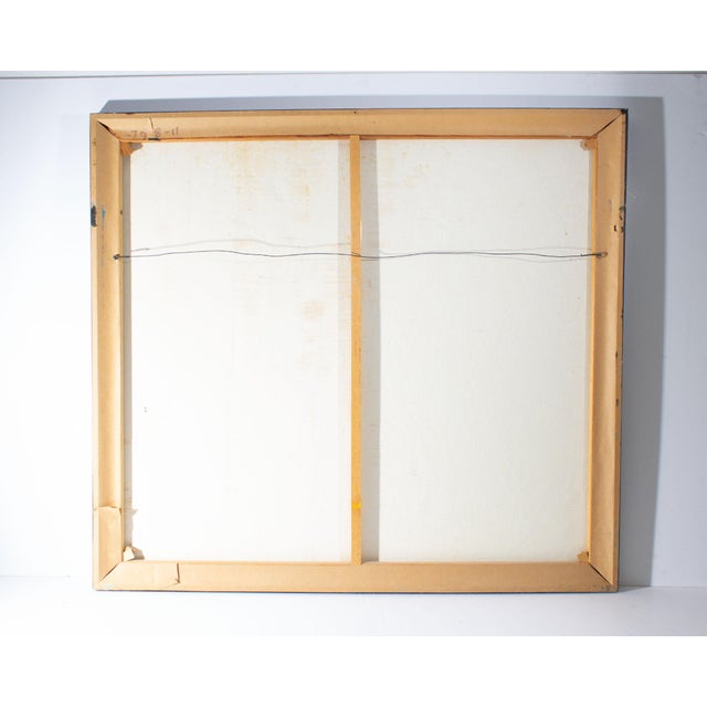 Blue 1977 Oil on Canvas Painting by Sidney Smiley For Sale - Image 8 of 8