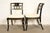 Baker Furniture Historic Charleston Regency Ebonized and Gold Gilt Side Chairs or Dining Chairs, Pair For Sale - Image 12 of 16