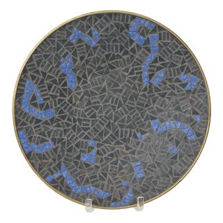 Mid-Century Mosaic Wall Plate attributed to R. Zimmermann for Ritter, 1950s For Sale