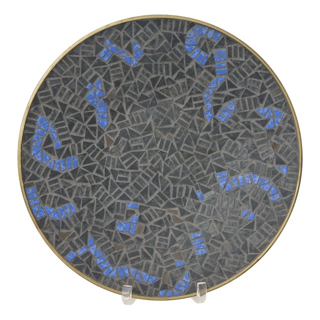 Mid-Century Mosaic Wall Plate attributed to R. Zimmermann for Ritter, 1950s For Sale