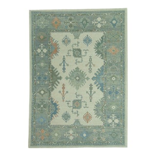Turkish Oushak Rug 9' x 12'8" #19231 For Sale