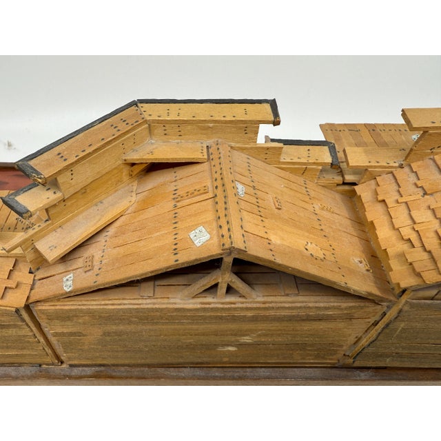 1990 Hand Crafted Architectural Folk Art Model Wild West Town with Saloon For Sale - Image 4 of 12