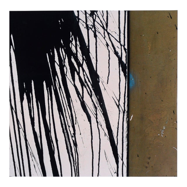 Black Paint Splatters - Large Scale Textural Photograph by Bill Clark For Sale