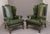 Set of Large Vintage Walnut Wingback Armchairs, 1920 For Sale - Image 17 of 17