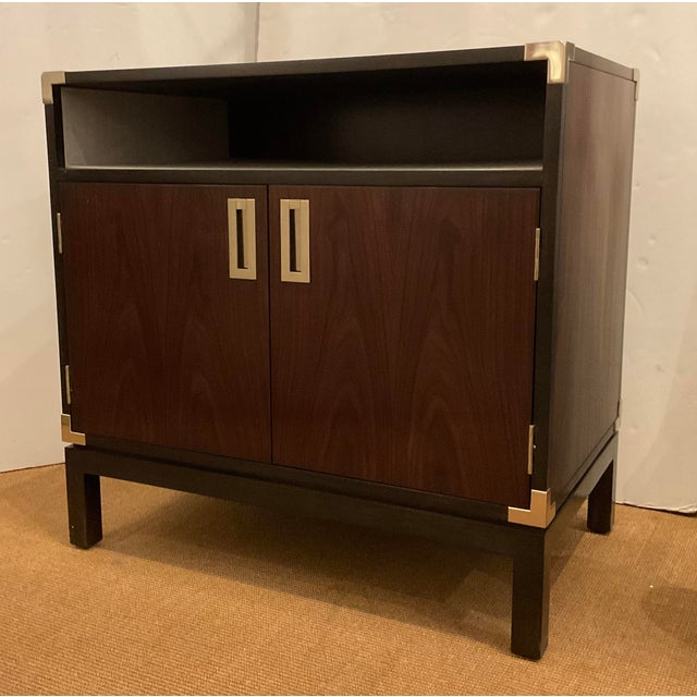 2020s Jonathan Charles Campaign Nightstands Pair For Sale - Image 5 of 8