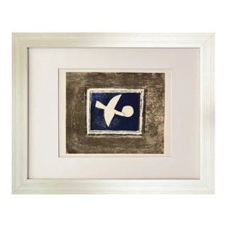 Braque Lithograph Astre Oiseau P108 Mourlot 1963 Framed For Sale