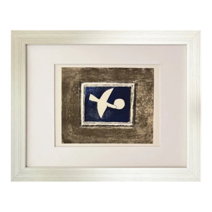 Braque Lithograph Astre Oiseau P108 Mourlot 1963 Framed