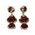 1950s Vintage Red Glass Bead and Rhinestone Drop Earrings by Robert DeMario, 1950s, Set of 2 For Sale - Image 5 of 11