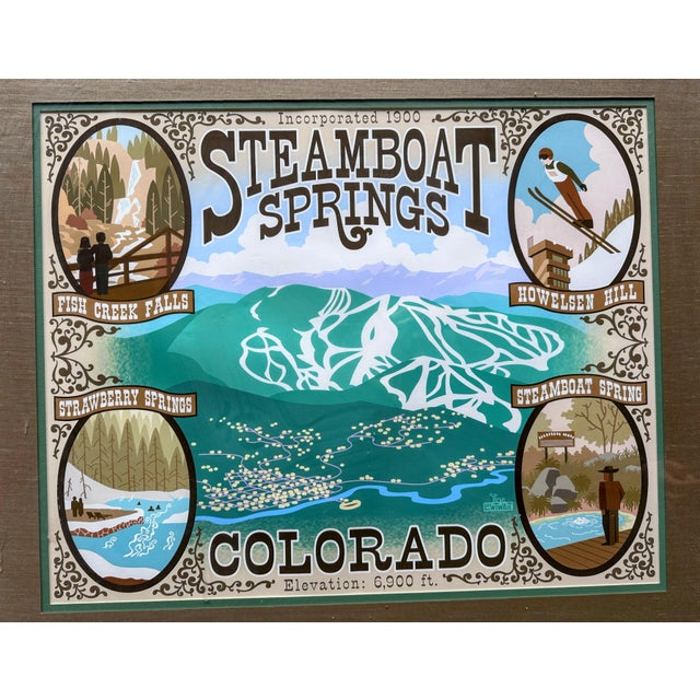 American Steamboat Springs Framed Print by Steve Lowtwait For Sale - Image 3 of 12