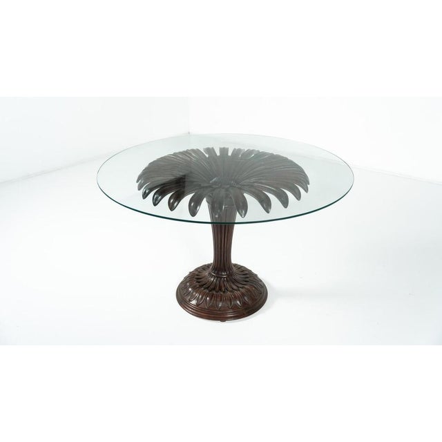 Sunflower Dining Table in Wood and Glass, Italy, 1960s For Sale - Image 3 of 12