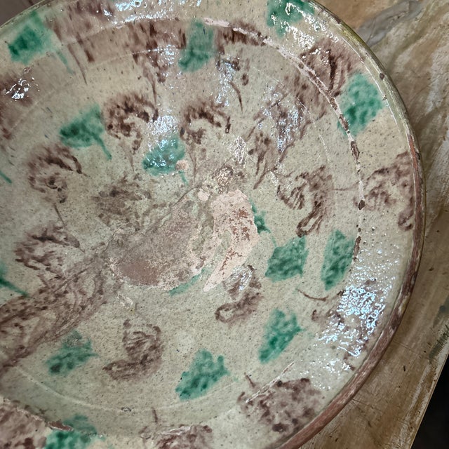 Mid 20th Century Speckled Decorative Ceramic Bowl For Sale - Image 4 of 11