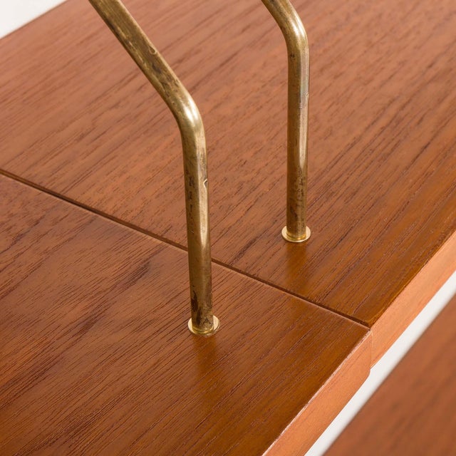 Vintage Danish Teak Wall Unit with a Desk, 1960s For Sale - Image 9 of 17