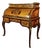 Mid 18th Century Louis XVI Style Marquetry Bureau À Cylindre Roll-Top Desk With Brass Gallery For Sale