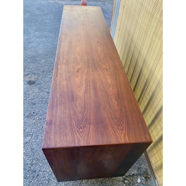 1960s 1960s Danish Modern Teak Low Dresser or Credenza by Svend A. Madsen for Falster McM. For Sale - Image 5 of 12