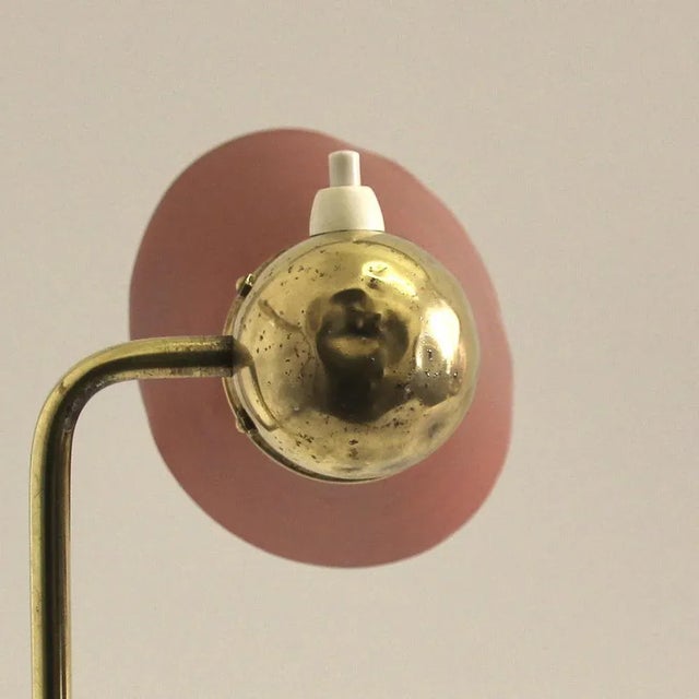 Mid-Century French Adjustable Brass Table or Desk Lamp from Jumo, 1950s For Sale - Image 9 of 12