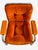 1970s 1970's Vintage Mid-Century Chrome Cantilever Armchairs, Orange Tufted Velvet, Set of 2 For Sale - Image 5 of 10
