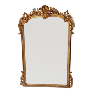 19th Century French Louis XV Giltwood Wall Mirror
