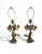 A sensational pair of early 20th Century French Louis XV La Belle Époque period five arm ormolu candelabra table lamps....