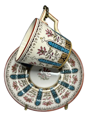 Minton for Maison Toy Paris Demitasse Cup & Saucer RARE