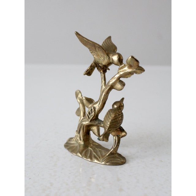 Vintage Andrea by Sadek Brass Hummingbirds For Sale - Image 4 of 8