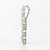 Late 20th Century Late 20th Century One of a Kind 18k White Gold Chrysoberyl Cross Cats Eye Pendant Necklace For Sale - Image 5 of 6