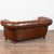 20th Century Vintage Brown Leather Chesterfield Two Seat Sofa Loveseat From Denmark For Sale - Image 14 of 14