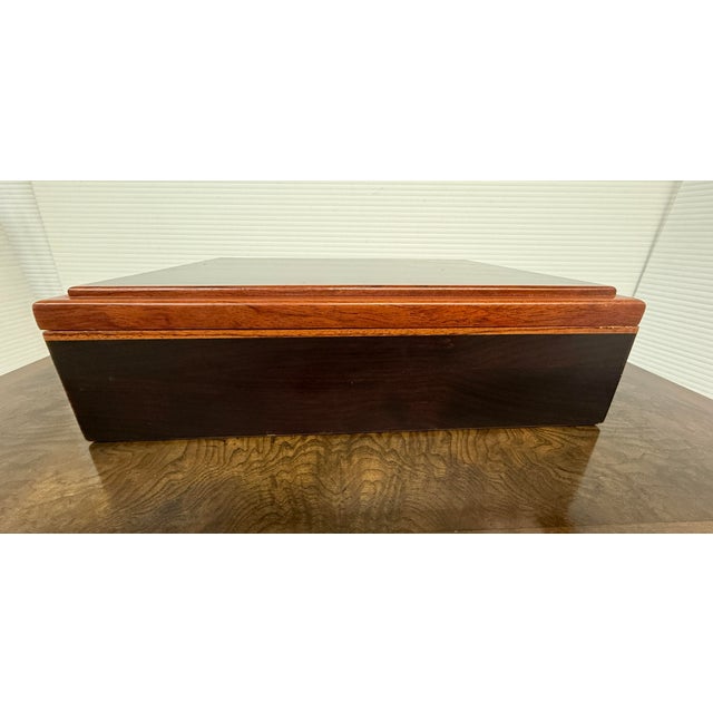 Agresti Luxury Burl Wood Jewelry Box For Sale - Image 9 of 12