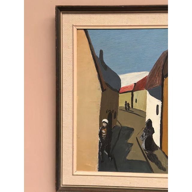 Swedish Artist, Alley, 1950s, Oil on Canvas, Framed For Sale - Image 12 of 16