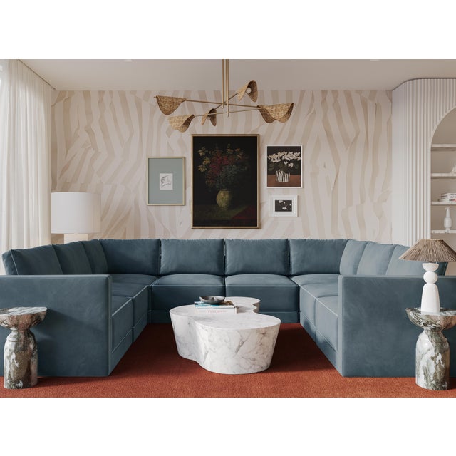 Discover the timeless elegance of the Willow Sectional, a modular masterpiece upholstered in luxurious velvet. This...