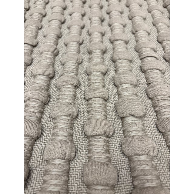RH Restoration Hardware Loa Merino Wool Chunky Stripe Pillow Cover 22" × 22" | Latte New Without Tags Configured RH Retail...