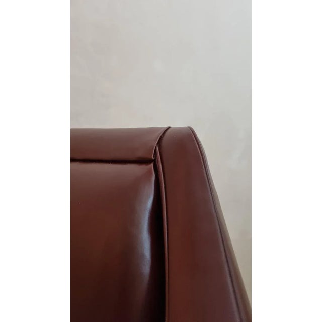 Maroon Armchair by Guglielmo Veronesi for Lenzi, 1954 For Sale - Image 8 of 12