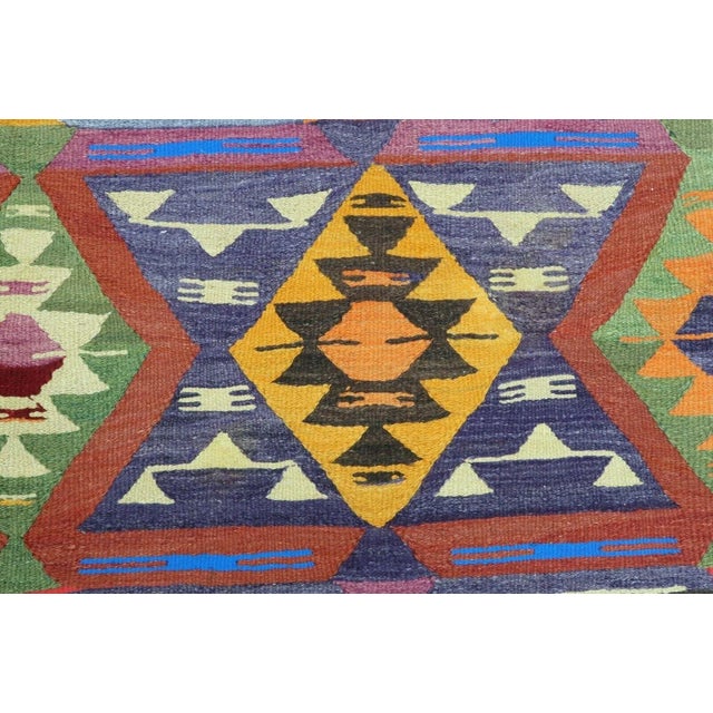 1960s Colorfull Bohemian Kilim Rug - 68"x107" For Sale In Raleigh - Image 6 of 11