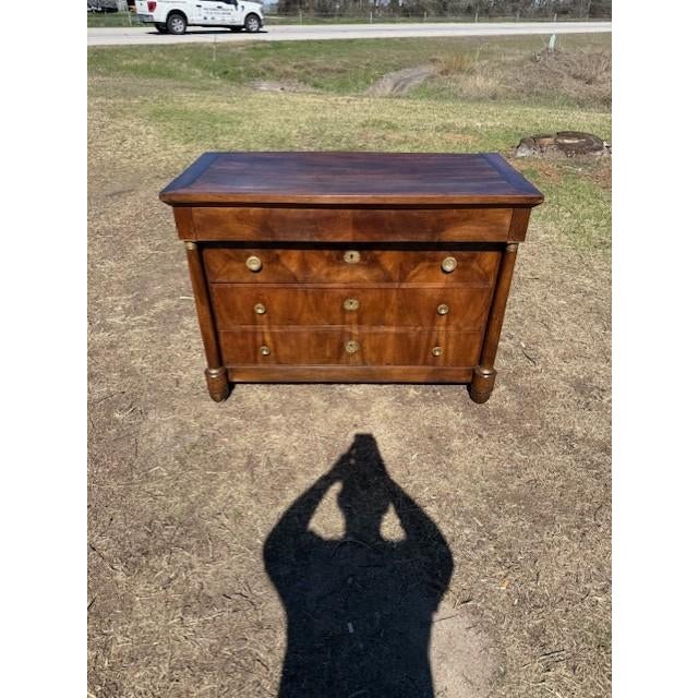 French Country 19th Century French Empire Walnut Chest of Drawer / Commodes For Sale - Image 3 of 18