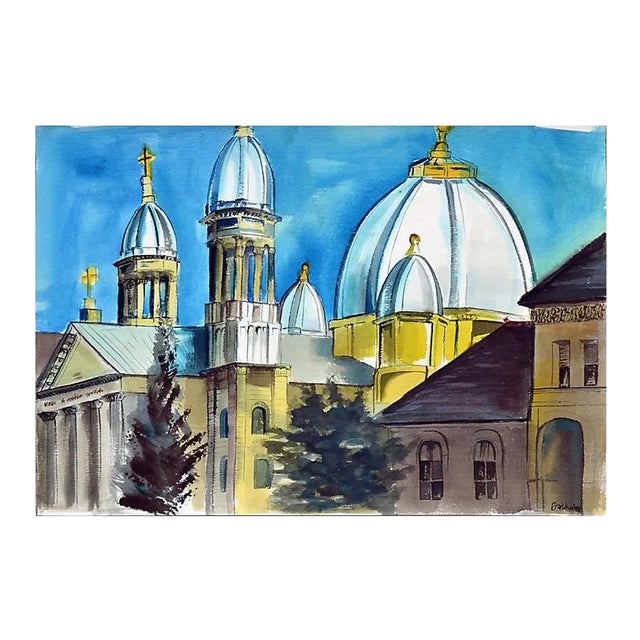 Domes Over the City by Diane Baldwin For Sale