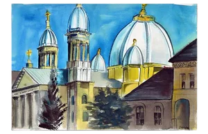 Domes Over the City by Diane Baldwin
