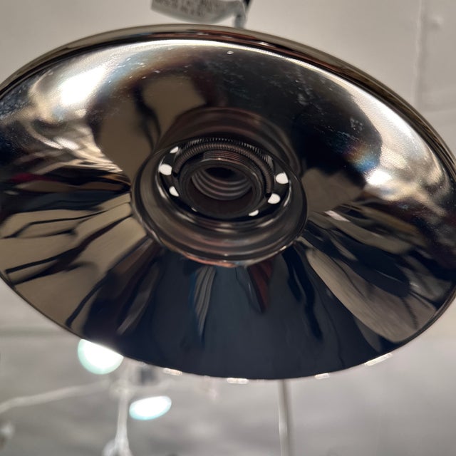 Restoration Hardware 20th C. Factory Filament Metal Shade Pendant For Sale - Image 12 of 12