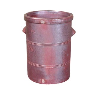 Antique Industrial Red Earthenware Pot, 1900s For Sale