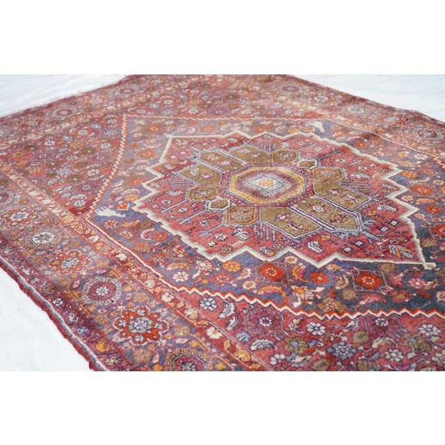 Mid 20th Century Vintage Bidjar Rug 3'11'' x 6'1'' For Sale - Image 5 of 10