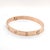 Gold Cartier Love Bracelet in 18k Rose Gold - Size 18 For Sale - Image 8 of 11