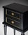 Pair of French Louis XVI Style Ebonized and Brass Two-Drawer Side Tables For Sale - Image 9 of 9