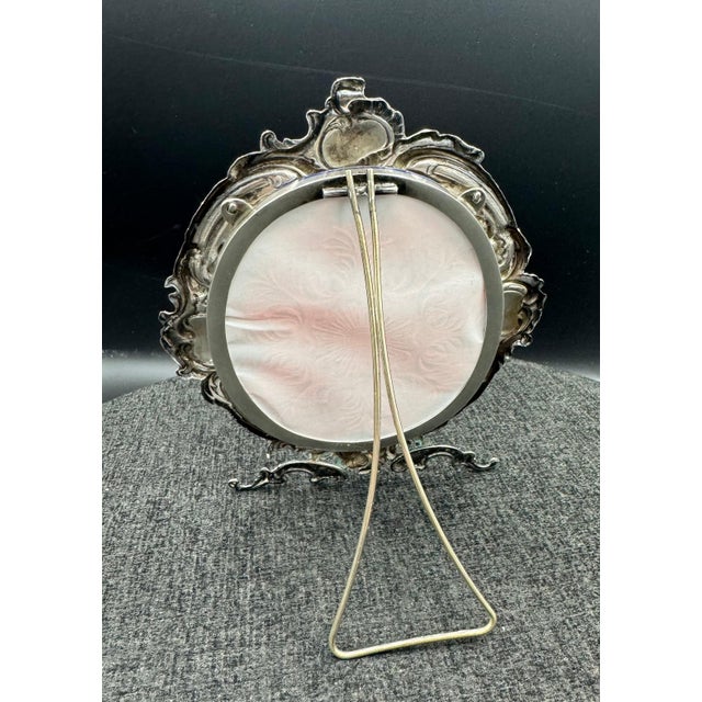 Metal Sterling Silver Picture Frame For Sale - Image 7 of 12